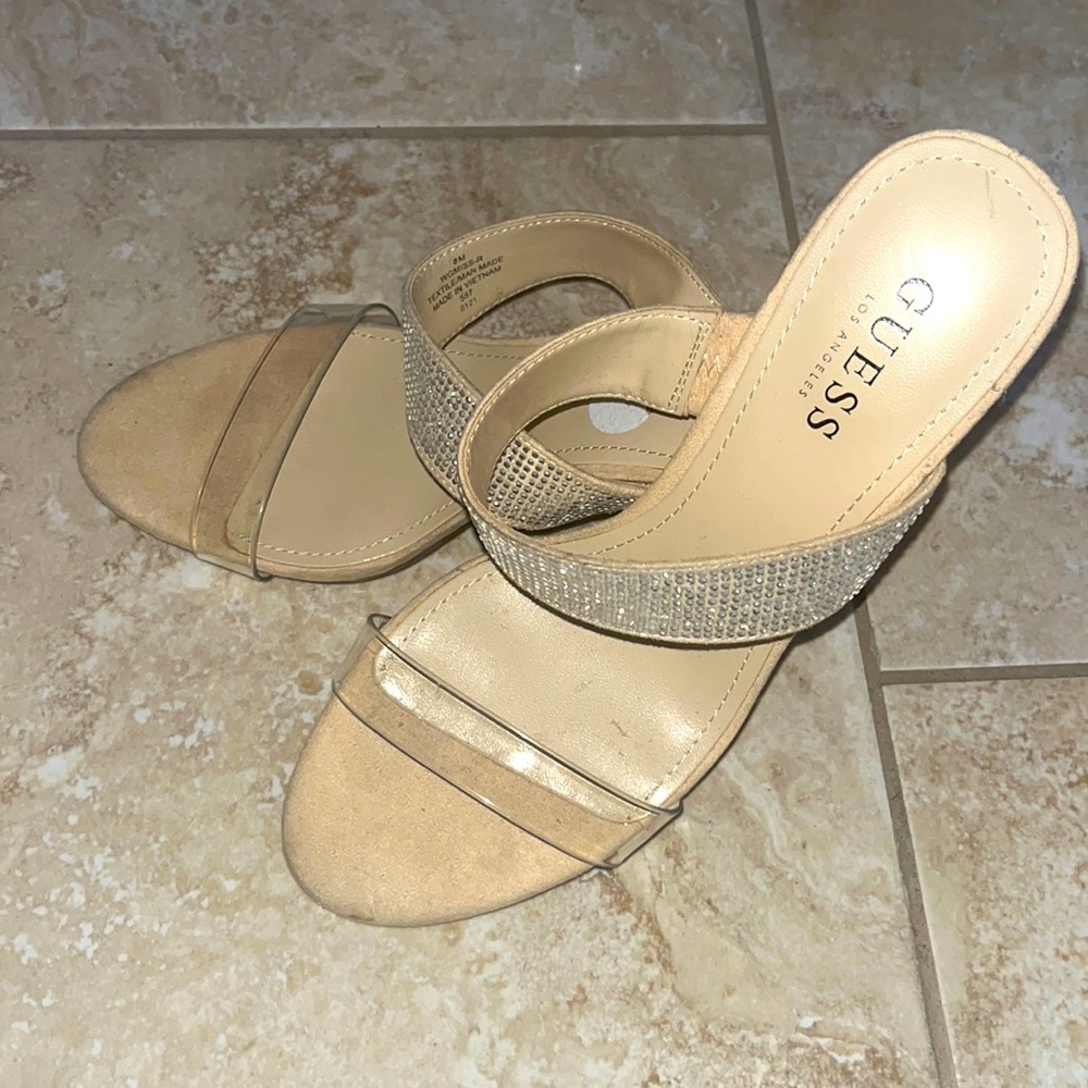 GUESS Worn once sparkly heels
